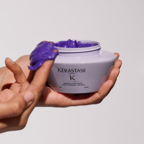Маска для питания и нейтрализации нежелательного оттенка - Kerastase Blond Absolu Masque Ultra Violet